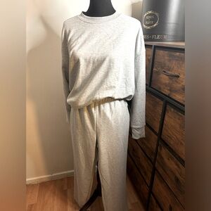 90 Degree by Reflex Brushed Teri Sweatshirt Pant set